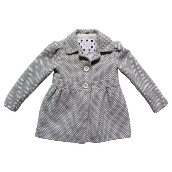 Cherokee Girls Coat SZ 5T Grey & White - Picture 1 of 8